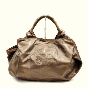 Loewe Metallic Bronze Leather Shoulder Bag